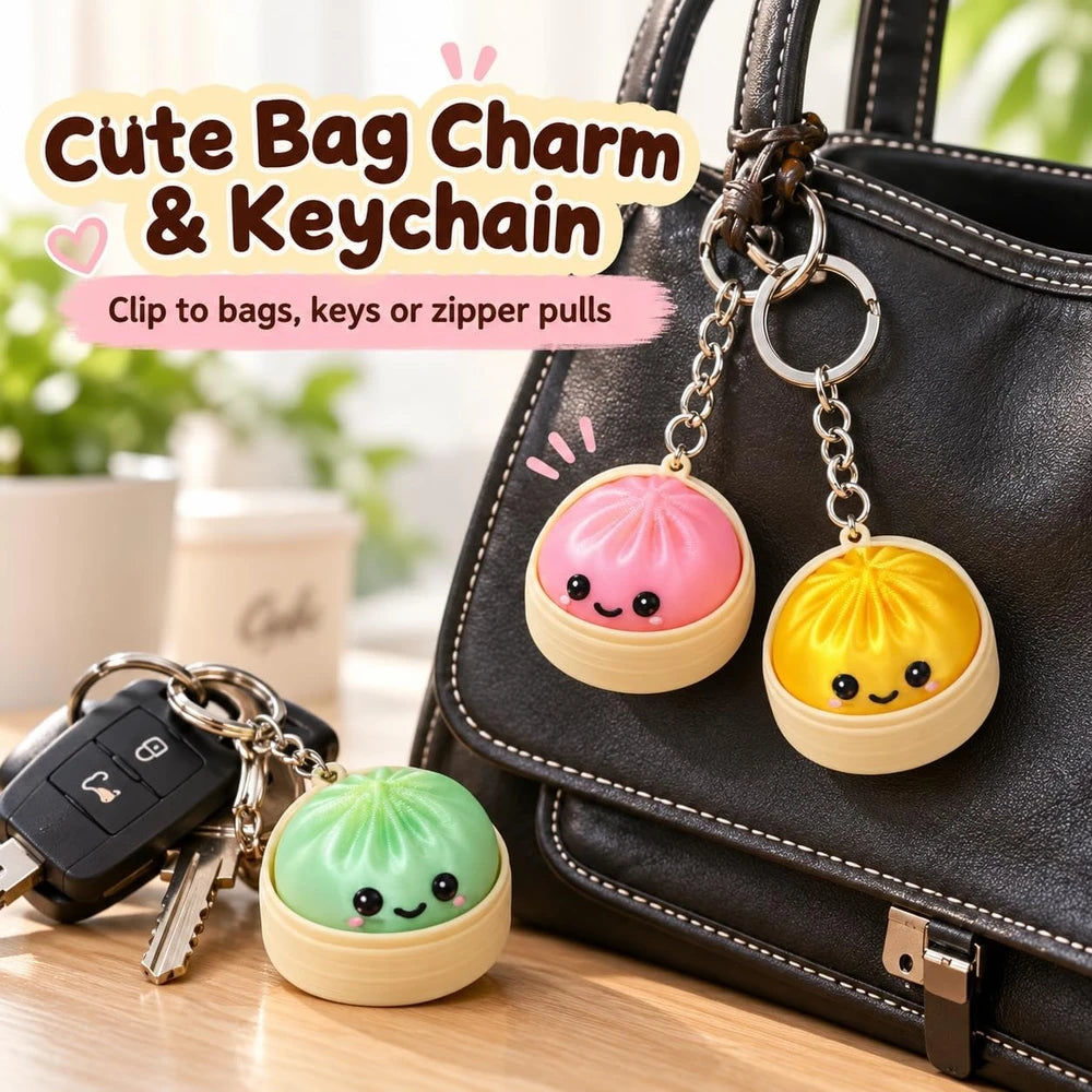 Dumpling Clicker Keychain Pack