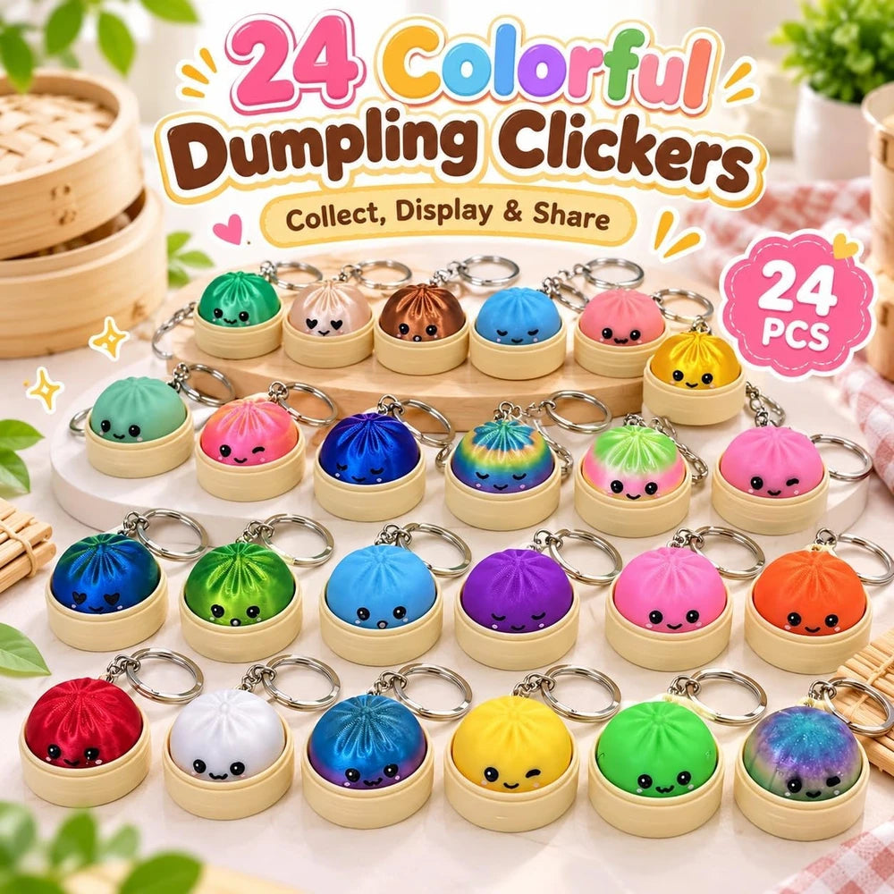 Dumpling Clicker Keychain Pack