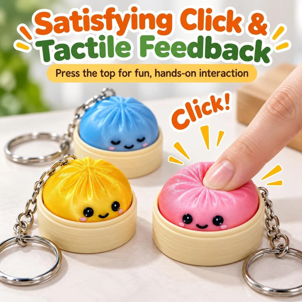 Dumpling Clicker Keychain Pack
